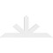 Ekena Millwork Saratoga Architectural Grade PVC Gable Bracket, 72"W x 30"H x 2"D x 6"F, 10/12 Pitch GBP072X30X0206SAR00 - alternate 4